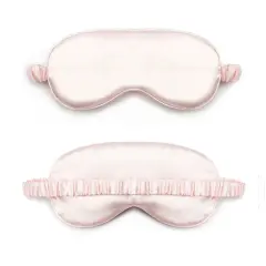Kitcheniva Smooth Padded Double Sided Satin Travel Sleep Eye Mask Cover Light pink