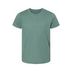 BELLA + CANVAS&reg; Youth CVC Jersey Crew Neck Tee - 3001YCVC Heather dusty blue