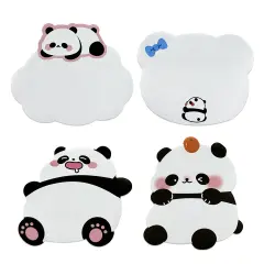 Wrapables Cute Panda Sticky Notes, Adhesive Memo Notepads for Home, Office, Work (Set of 8)
