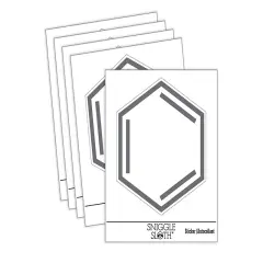 Benzene Ring for Organic Chemistry Science Waterproof Vinyl Phone Tablet Laptop Water Bottle Sticker Set - 5 Pack