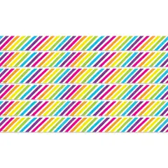 Brights 4Ever Stripes Straight Border Trim, 35 Feet Per Pack, 6 Packs