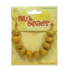 6 Packs of Leopard Nut Beads - 10 Pieces