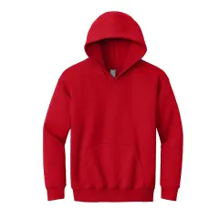 Port & Company&reg; Youth Core Fleece Pullover Hooded Sweatshirt Red