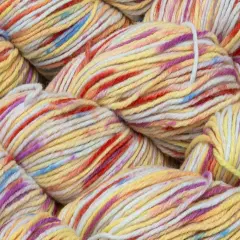 Hand-Dyed Cashmere Yarn Blend for Crochet and Knitting Yellow red mix