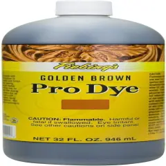 Premium 32 oz Pro Oil Leather Dye Golden brown