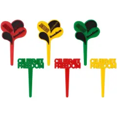 Juneteenth Celebrate Freedom DecoPics&reg; Cupcake Decoration, 12ct