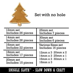 Pine Tree Cartoon Mini Wood Shape Charms Jewelry DIY Craft