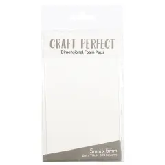 Craft Perfect Dimensional Foam Pads 5mmX5mm-White