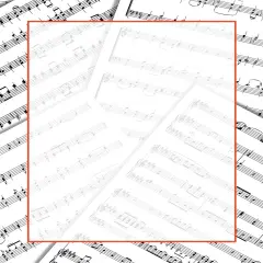 Great Papers! Sheet Music Stationery Letterhead, Invitations and Announcements, Printer Friendly, 8.5"x11", 80 Pack