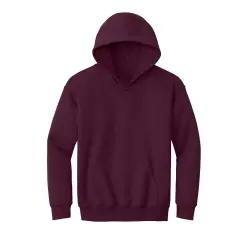 Port & Company&reg; Youth Core Fleece Pullover Hooded Sweatshirt Maroon