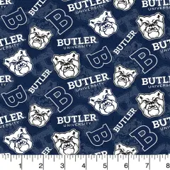 Sykel Enterprises-Butler University Cotton Fabric-Butler Bulldogs Tone On Tone Cotton Quilting Fabric