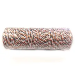 Wrapables Cotton Baker's Twine 4ply 110 Yard, Black and Orange