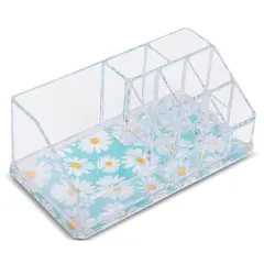 Sorbus Mini Organizer With 9 Slots- Daisy Print