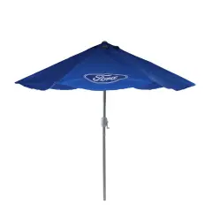 Northlight 9ft Outdoor Patio Ford Umbrella with Hand Crank and Tilt, Blue