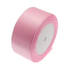 25 Yards 1-1/2 inch Wide Satin Ribbon Perfect for Wedding,Handmade Bows and Gift Wrapping(Pink)