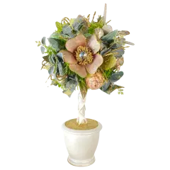 Easter Decorations - Easter Elegant Handcrafted Topiary Centerpiece
