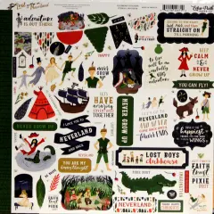 Echo Park Lost In Neverland 12 x 12 Cardstock Element Stickers