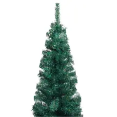 Green Slim Christmas Tree with LEDs and Ball Set