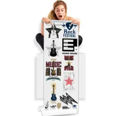 Rock Star Vibes DTF Gang Sheets - 22x60 Ready to Press , Direct to Film Transfer, Heat Print