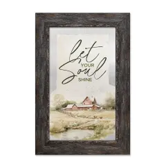 Let Your Soul Shine Metalscape Framed Wall Art - 8 inches x 12 inches