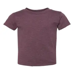 BELLA + CANVAS&reg; Toddler Jersey Crewneck Short Sleeve T-Shirt Heather maroon
