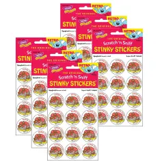 Super Stuff!/Spaghetti Scented Stickers, 24 Per Pack, 6 Packs