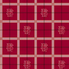 Sykel Enterprises-Florida State University Flannel Fabric-FSU Seminoles Plaid Cotton Flannel Fabric