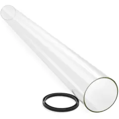49.5" Tall Quartz Glass Tube Replacement with Rubber Ring for 4-Sided Pyramid Style Outdoor Patio Heaters by Casafield