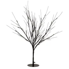 Northlight Pre-Lit Halloween Twig Tree - Black - 39" - Warm White LED Lights