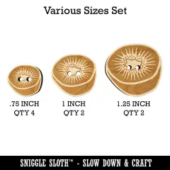 Kiwi Fruit Drawing Wood Buttons for Sewing Knitting Crochet DIY Craft