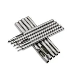 10 PCS Heavy Duty Leather Hollow Hole Punch Set