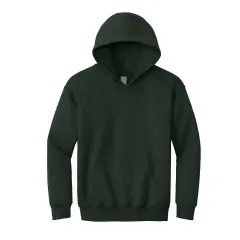 Port & Company&reg; Youth Core Fleece Pullover Hooded Sweatshirt Forest green