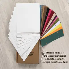 20 Refill Pages, 11x10.6 inches Photo Album Self Adhesive Scrapbook 20 Refill Pages for 11x10.6 inch 40 Pages Photo Album