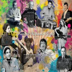 Famous Hispanic People Poster Series 01, 24"x18", Unframed