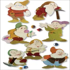 EK Success Disney Dimensional Stickers - 7 Dwarves, 12pcs