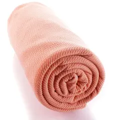 Solid 4 way Stretch Liverpool Bullet Fabric Peach