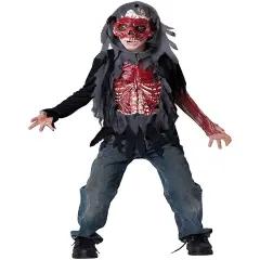 Undead Ghostly Skinned Alive Zombie Boy's Costume