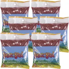 Multipack of 6 - Scenic Sand 1lb-Bright Red