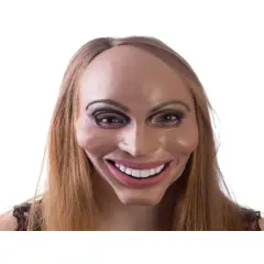 Purging Female Face Latex Half Mask Costume Accessory