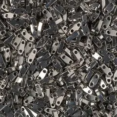 Miyuki Quarter Tila Bead, QTL-0190, Nickel Plated