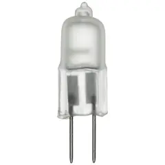 SUNLITE 20w 12v Single Ended T2.5 G4 Bi-Pin Base Frost 3200K Halogen Lamp Bright White