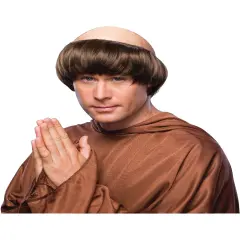 Adult's Monk Wig Headpiece Costume Accessory