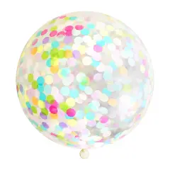 Jumbo Confetti Balloon - Rainbow