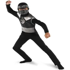 Child's Boys Dark Shadows Raven Ninja Black Samurai Warrior Costume