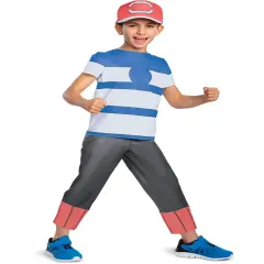 Child's Classic Pokemon Anime Alolan Ash Ketchum Costume