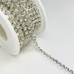 5 Yards of SS16 Rhinestone Chain Trim | 5 yard cut