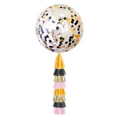 Jumbo Confetti Balloon & Tassel Tail - Halloween