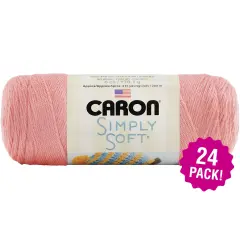 Multipack of 24 - Caron Simply Soft Collection Yarn-Strawberry