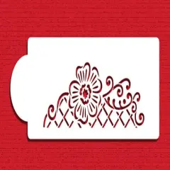 Floral Lace Netting Cake Stencil Tier #1 | C901 by Designer Stencils | Stencils for Royal Icing, Airbrush, Dusting Powder |