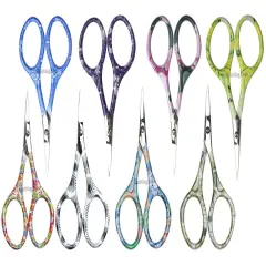Nirvana Needle Arts Scissor- Colorful Handled Scissors (Assorted Colors) Multicolor